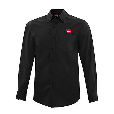 Men's Black Dress Shirt / Wajax Brand Store
