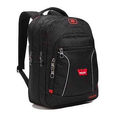 Ogio Deluxe Backpack - BLACK WITH RED