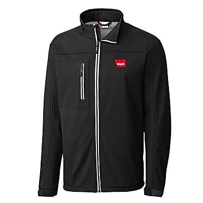Men's Softshell Jacket With Contrast Zipper - BLACK (BOD)